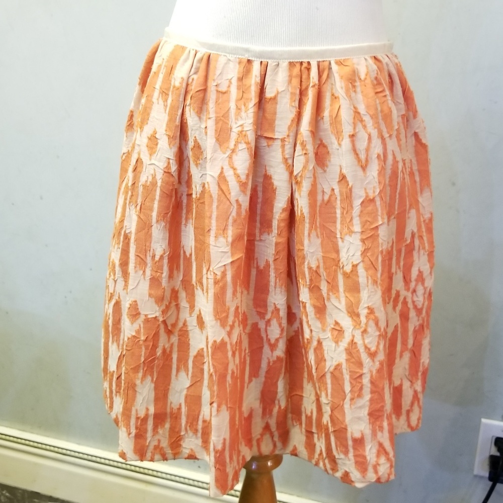 NWOT J.Crew orange detailed skirt women's size 4 (K20) - Picture 4 of 7